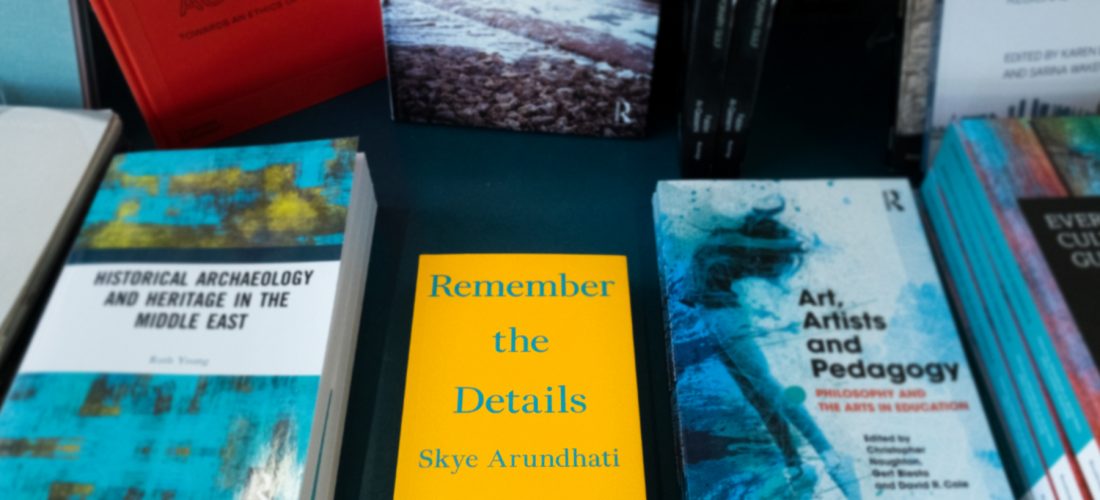 Talk and book launch: ‘Remember the Details’ with Skye Arundhati Thomas and Lawrence Abu Hamdan